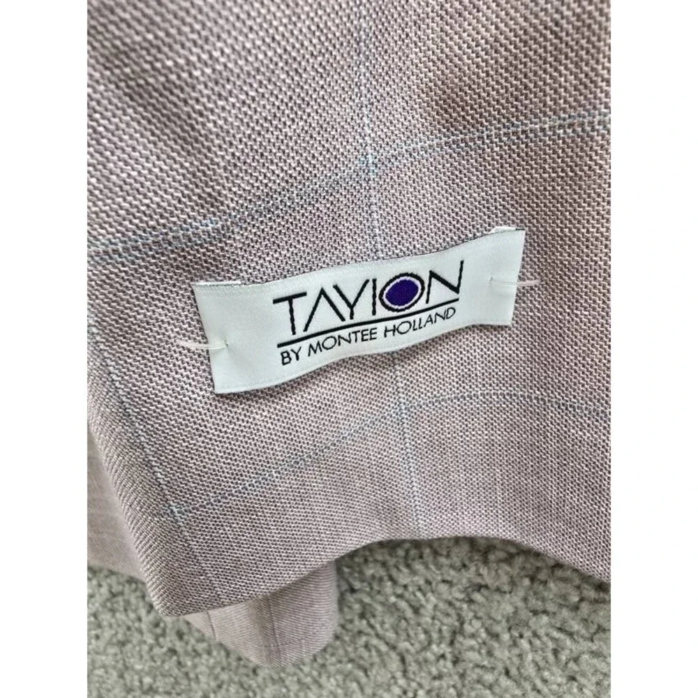 Tayion Collection Regular-Fit Suit Jacket Men's 46L Pink Flap Pocket Long Sleeve